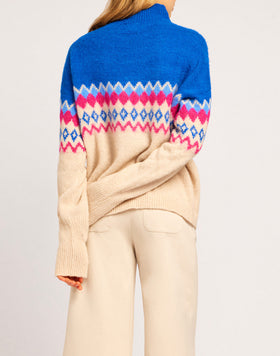 MAGLIONE NORWEGIAN STYLE IN MOHAIR GARZATO