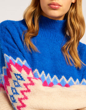 MAGLIONE NORWEGIAN STYLE IN MOHAIR GARZATO