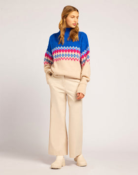 MAGLIONE NORWEGIAN STYLE IN MOHAIR GARZATO