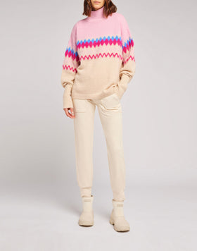 NORWEGIAN JACQUARD BRUSHED MOHAIR