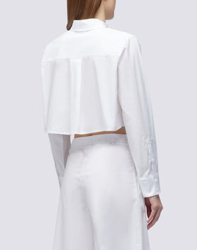 CROP SHIRT IN POPLIN
