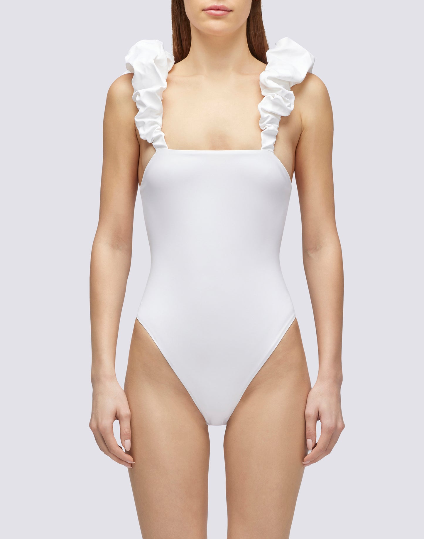 ONE PIECE SWIMSUIT WITH RUFFLES