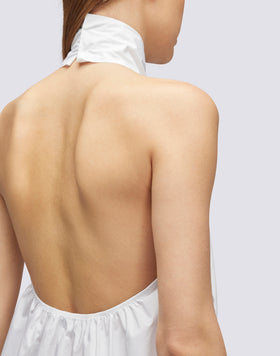 TOP IN POPELINE TINTA UNITA