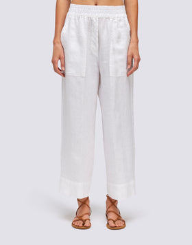 PANTALONES LARGOS DE LINO