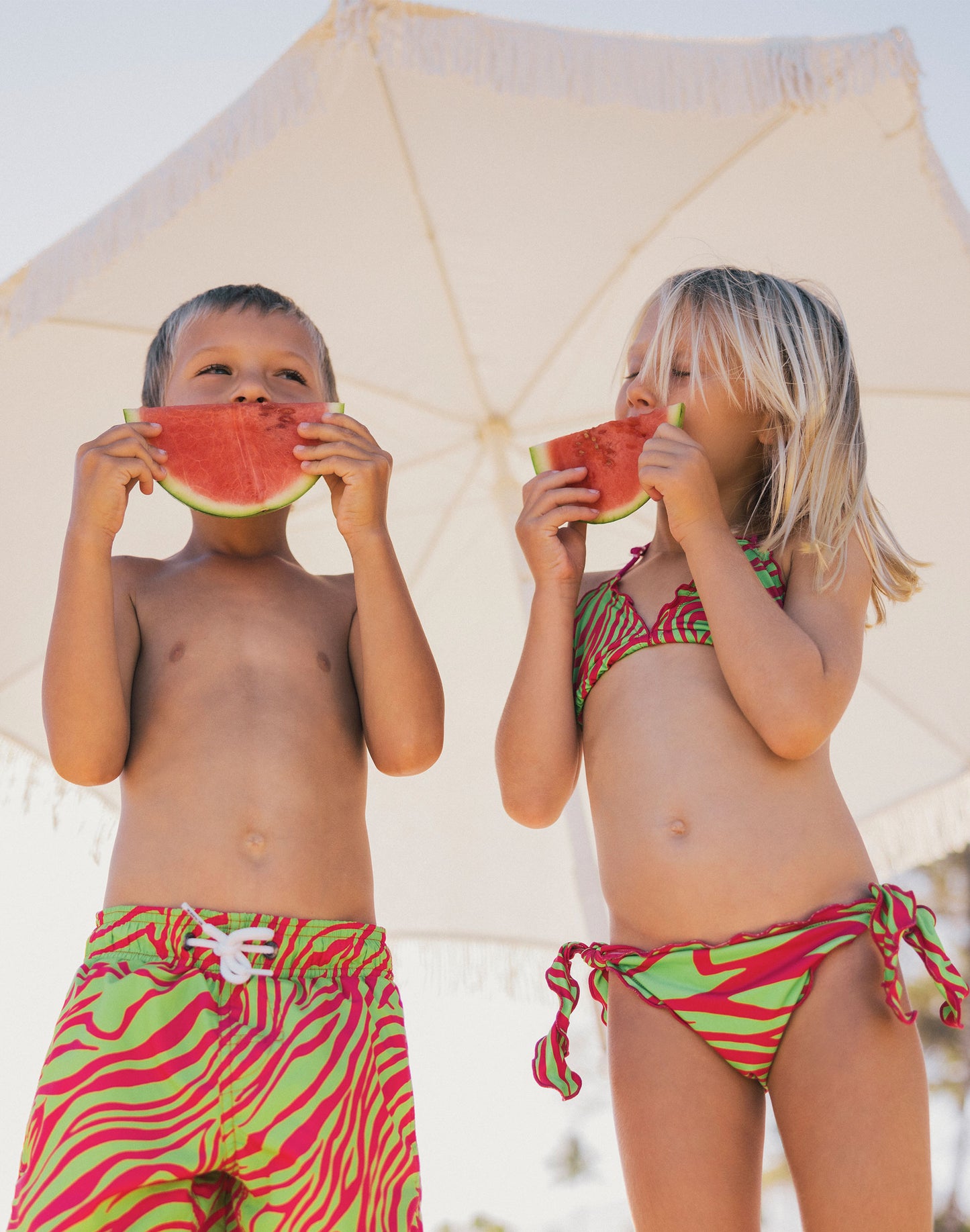 GIRLS ZEBRA PRINT BIKINI