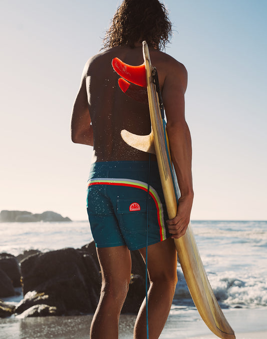 ICONIC TAFFETA FIXED WAIST SHORT SWIMSUIT