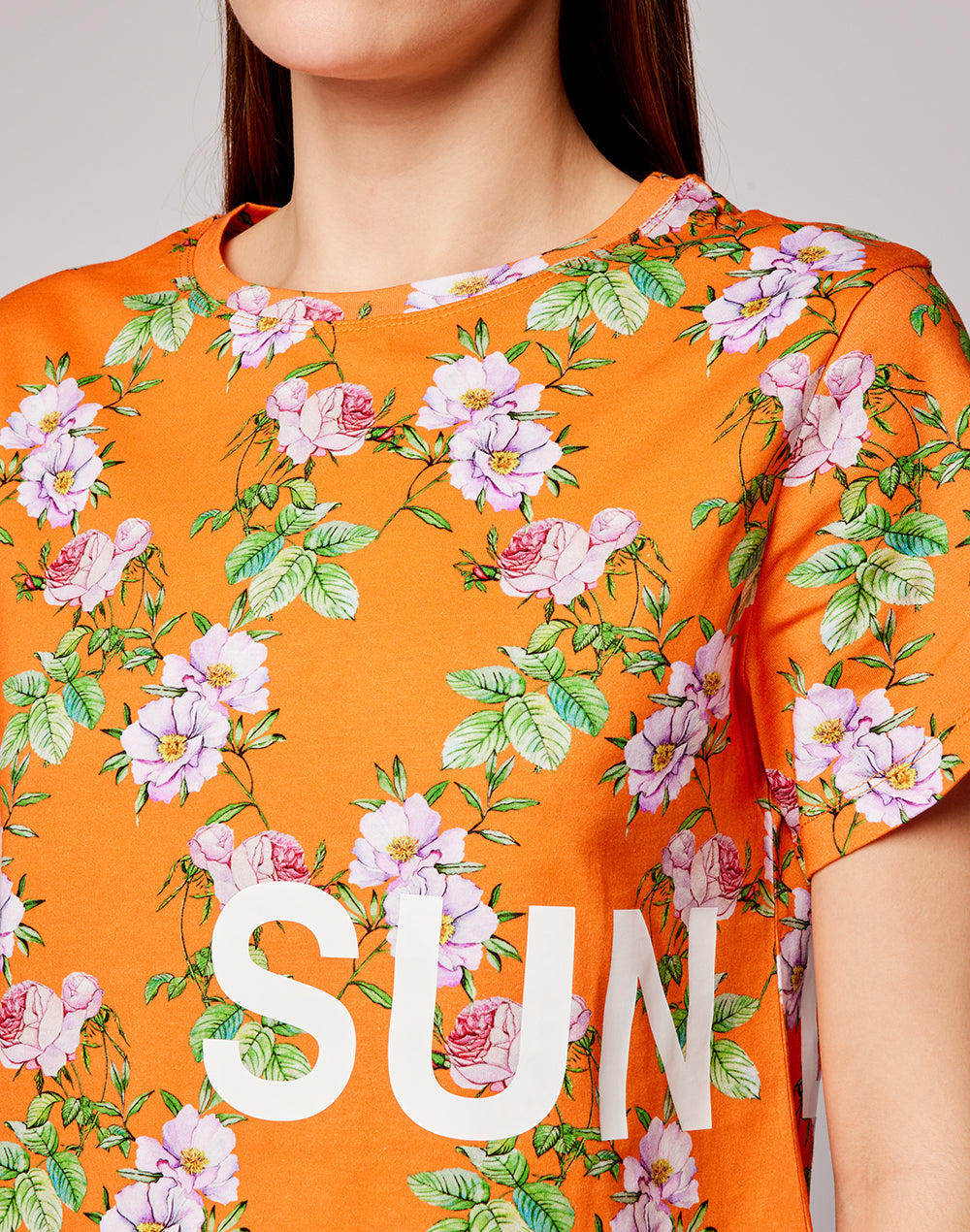 T-SHIRT CON STAMPA FLOWER