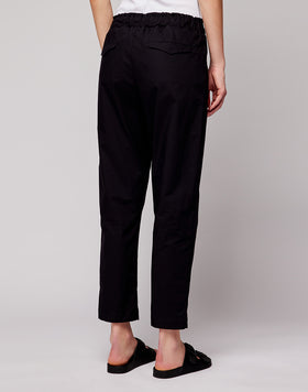 PANTALONI IN POPELINE DI COTONE