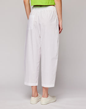 PANTALONI IN POPELINE DI COTONE