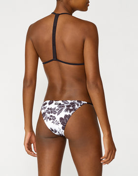 SLIP TANGA EN TISSU CÔTELÉ