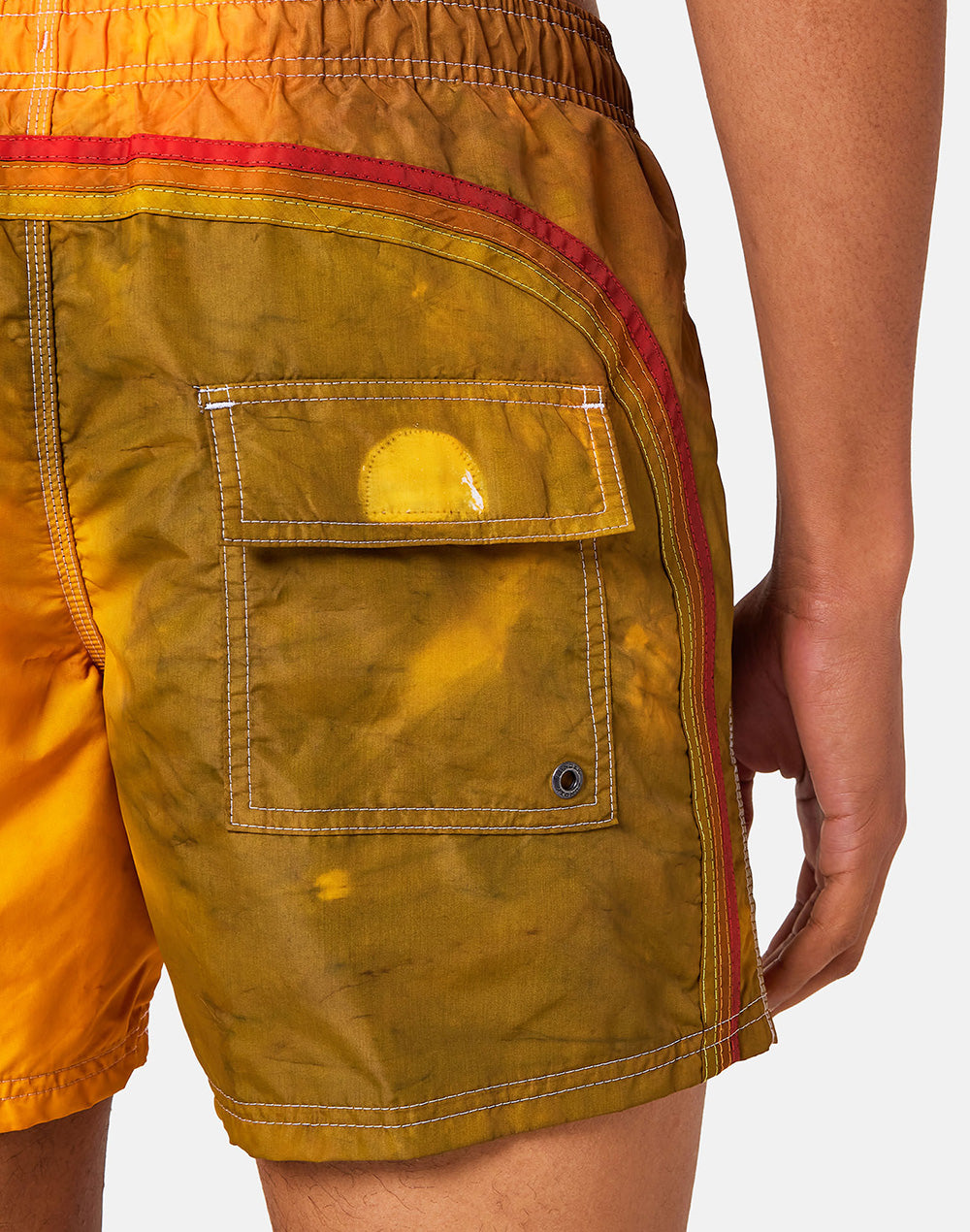 SHORT SWIM SHORTS WITH AN ELASTICATED WAISTBAND - GOLDENWAVE SPECIAL EDITION