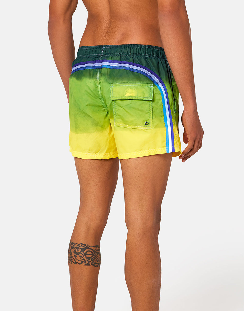 SHORT SWIM SHORTS WITH AN ELASTICATED WAISTBAND - GOLDENWAVE SPECIAL EDITION
