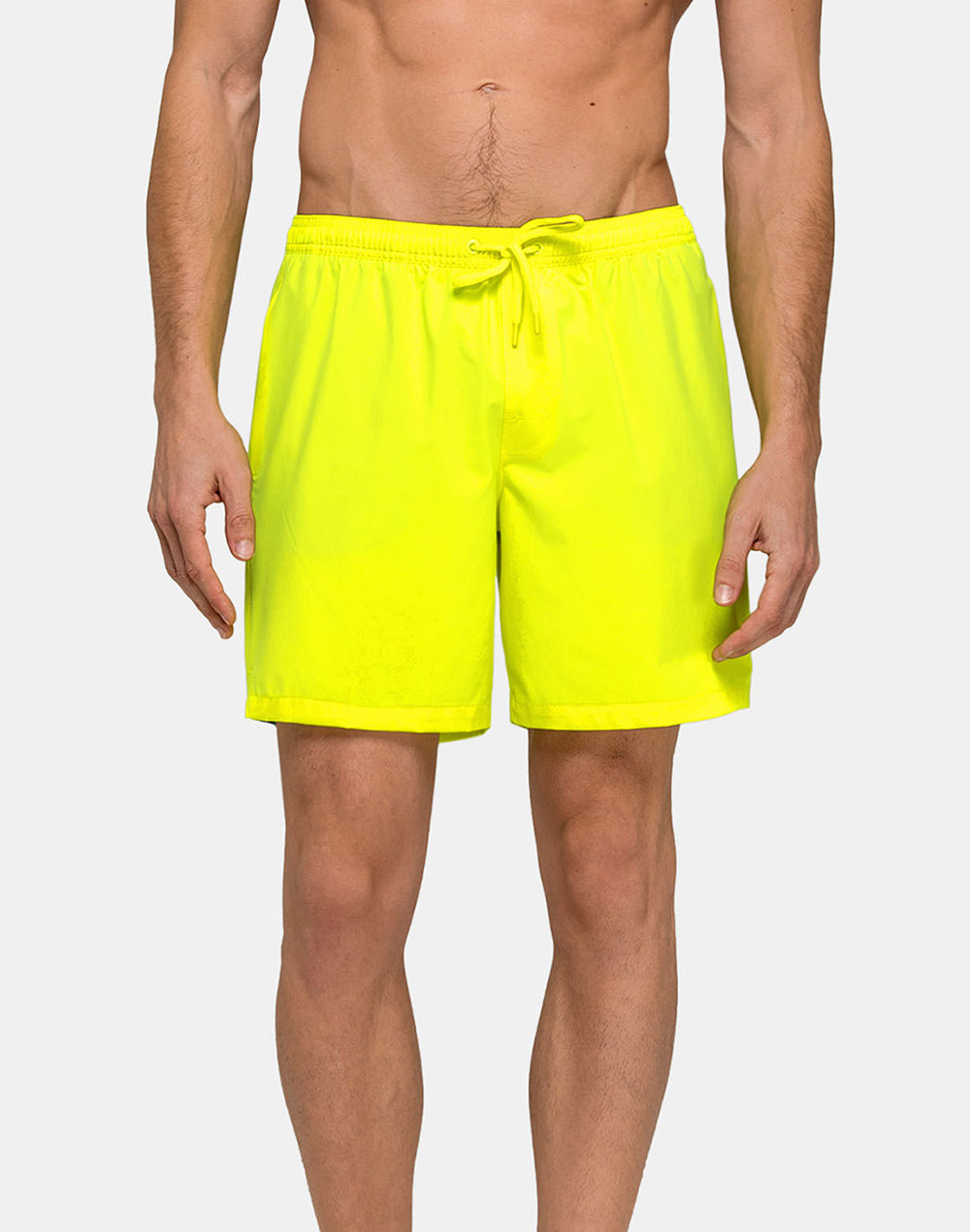 4 WAY STRETCH MID-LENGTH SWIM SHORTS WITH AN ELASTICATED WAISTBAND