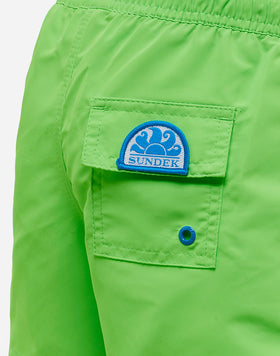 COSTUME DA BAGNO CORTO VITA ELASTICATA ICONIC TAFFETA CON PIPING