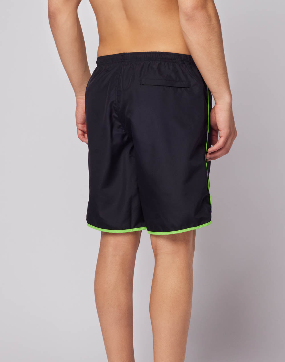 LONG SWIM SHORTS WITH AN ELASTICATED WAISTBAND