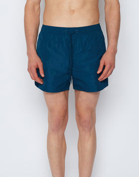 MEMORY STRETCHED WAIST SWIM TRUNKS