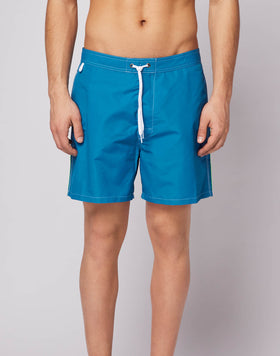 FIXED WAIST MID-LENGTH SWIM SHORTS