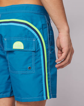 FIXED WAIST MID-LENGTH SWIM SHORTS
