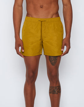 MEMORY STRETCH WAIST SWIM TRUNKS