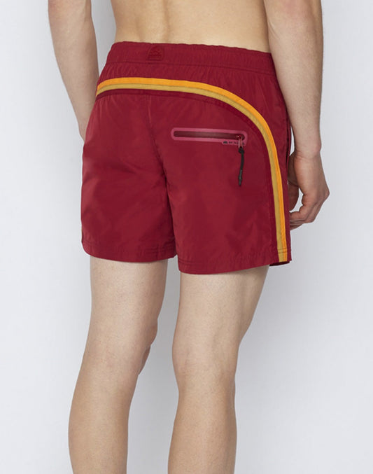 MEMORY STRETCHED WAIST SWIM TRUNKS