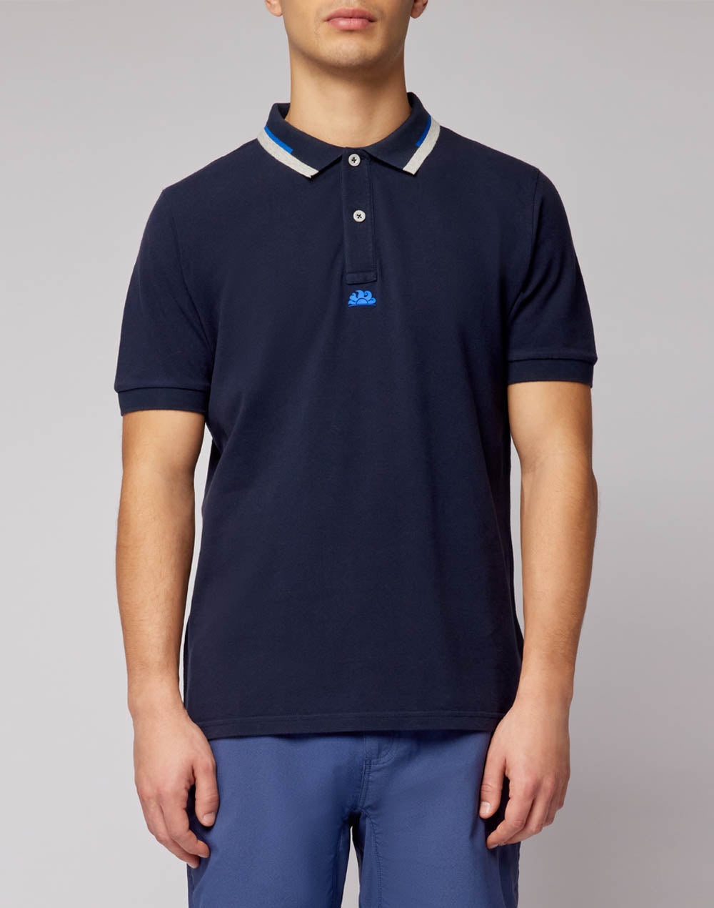 COMBINED PIQUÉ COTTON POLO SHIRT