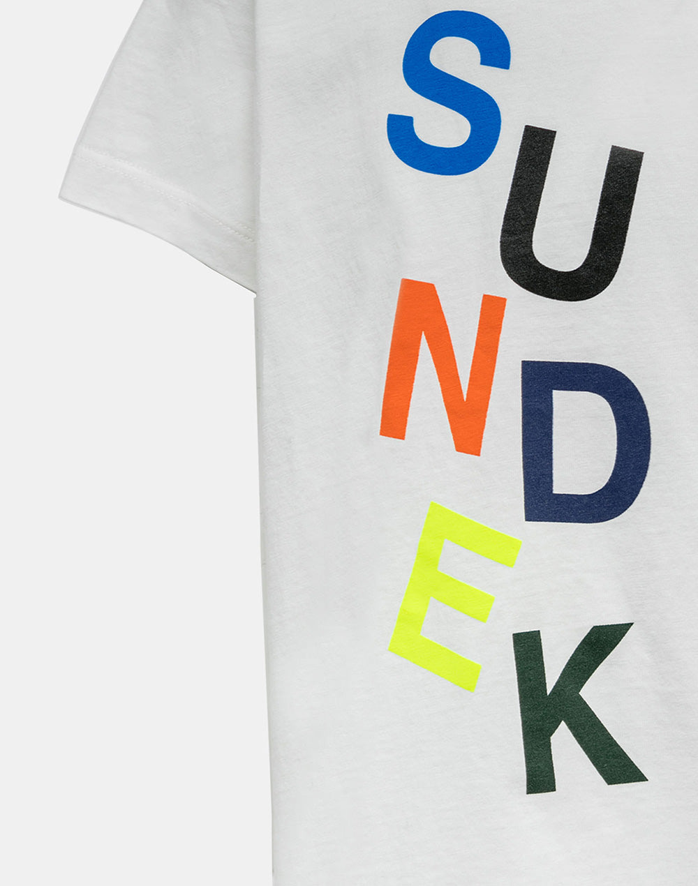 Sundek t-shirt with multicoloured printed logo B135TEJE400-03900 – SUNDEK