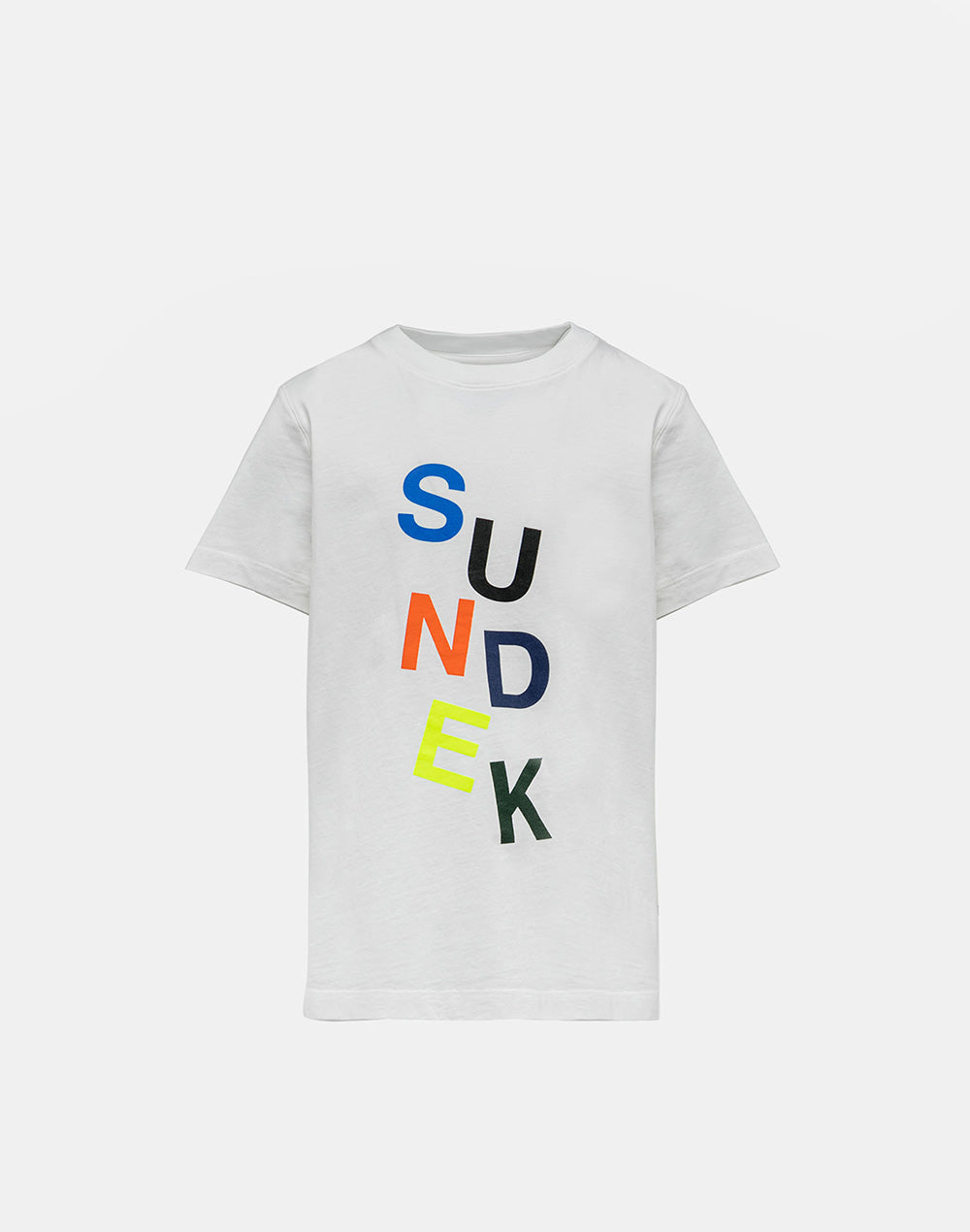 T-SHIRT WITH MULTICOLOURED PRINTED LOGO