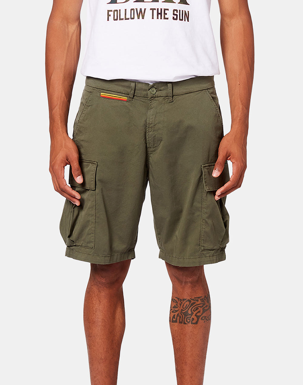 STRETCH COTTON CARGO SHORTS