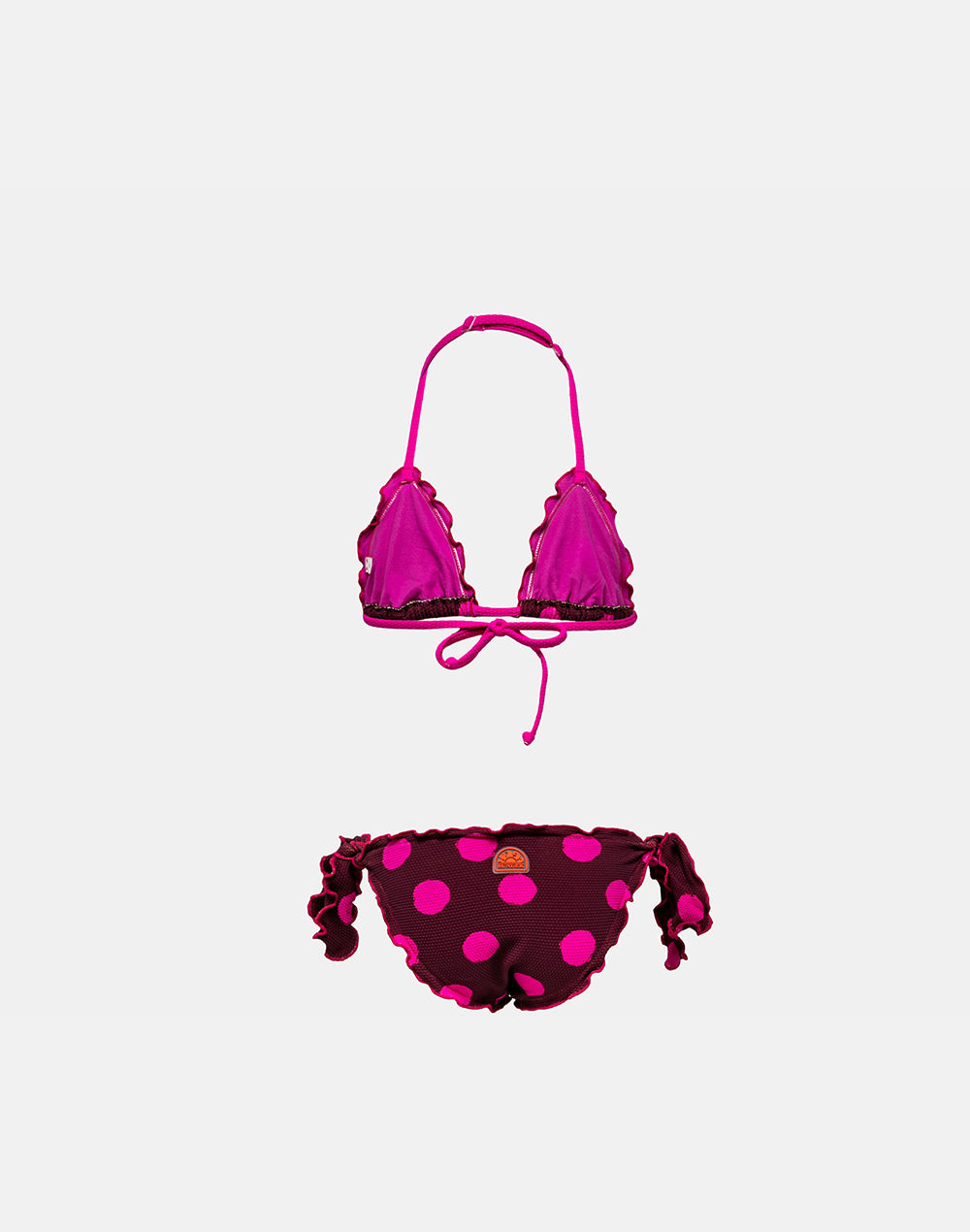 MINI MAGNOLIA BIKINI WITH TRIANGLE TOP AND TIE-SIDE BRIEFS