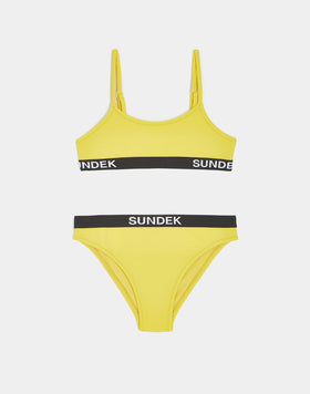 HAUT DE MAILLOT À BANDEAU ET SLIP FIXE