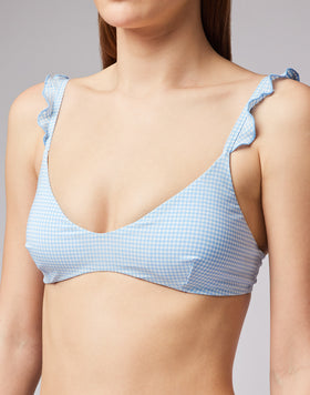 VICHY BRALETTE TOP