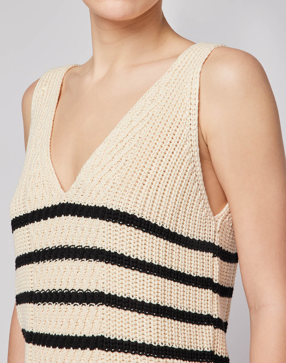 Striped knit hot sale tank top