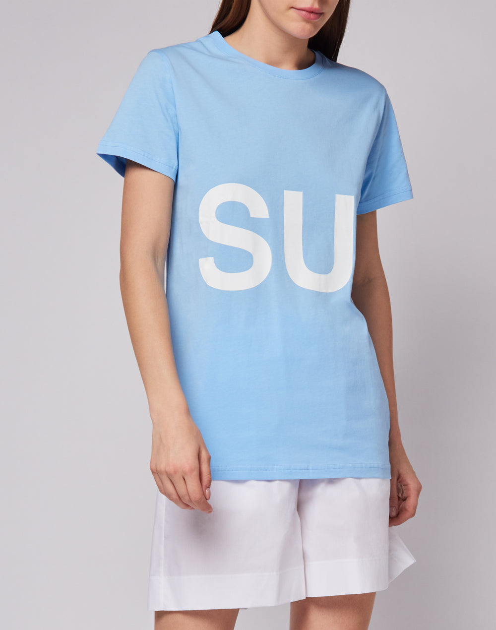 Sundek maxi t-shirt in organic cotton with logo print W731TEOC100