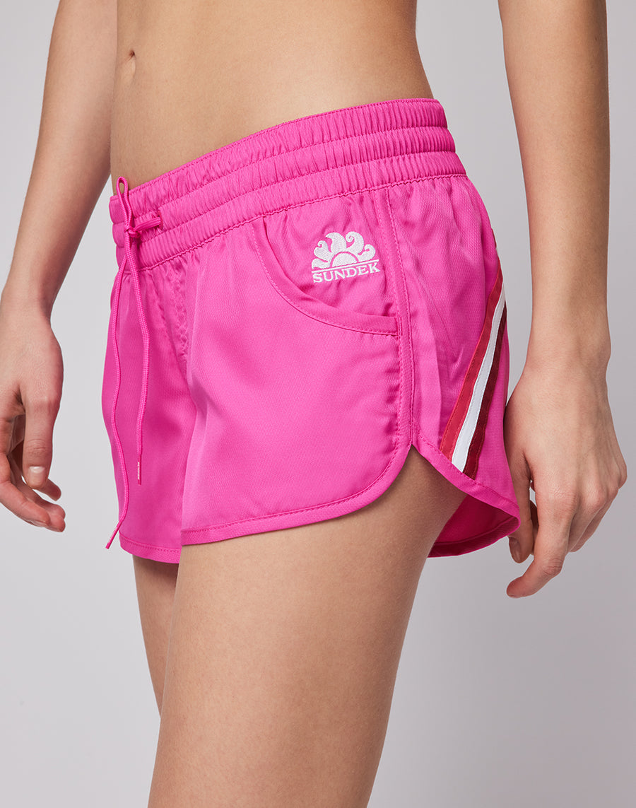 EVERYDAY Shorts Solid Pink Drawstring Everyday Shorts